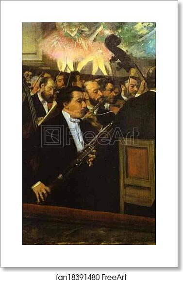 Free art print of The Orchestra at the Opera House by Edgar Degas Free art print of The Orchestra at the Opera House by Edgar Degas