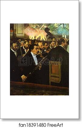 Free art print of The Orchestra at the Opera House by Edgar Degas