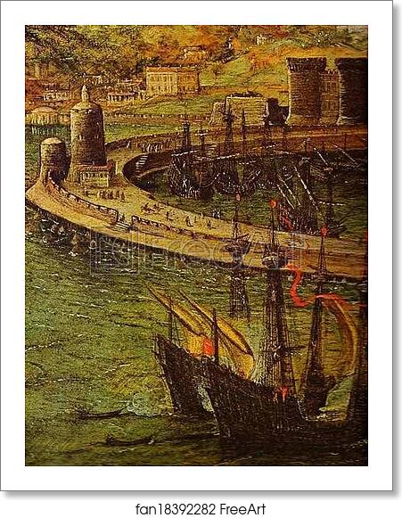 Free art print of The Bay of Naples. Detail by Pieter Bruegel The Elder Free art print of The Bay of Naples. Detail by Pieter Bruegel The Elder