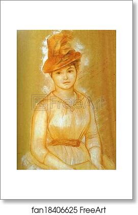 Free art print of Portrait of a Woman by Pierre-Auguste Renoir