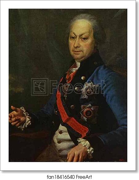 Free art print of Portrait of A. P. Melgunov by Dmitry Levitzky Free art print of Portrait of A. P. Melgunov by Dmitry Levitzky