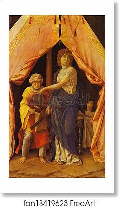 Free art print of Judith and Holofernes by Andrea Mantegna