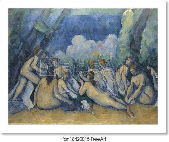 Free art print of Bathers (Les Grandes Baigneuses) by Paul Cézanne