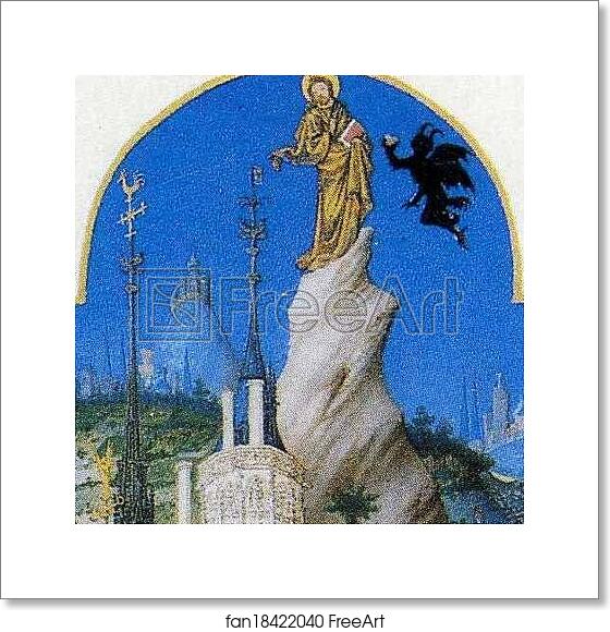 Free art print of Les tr�s riches heures du Duc de Berry. The Temptation of Christ. Mehun-sur-Yevre Castle. Detail by Limbourg Brothers Free art print of Les tr�s riches heures du Duc de Berry. The Temptation of Christ. Mehun-sur-Yevre Castle. Detail by Limbourg Brothers