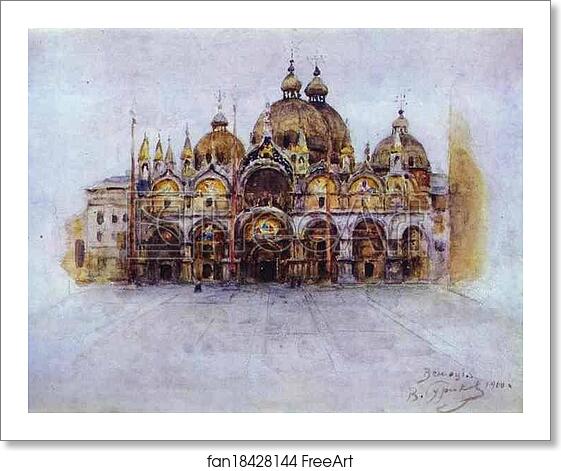 Free art print of St. Mark Cathedral. Venice by Vasily Surikov Free art print of St. Mark Cathedral. Venice by Vasily Surikov