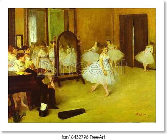 Free art print of Dance Class by Edgar Degas Free art print of Dance Class by Edgar Degas