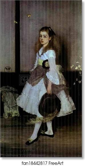 Free art print of Harmony in Gray and Green: Miss Cicely Alexander by James Abbott Mcneill Whistler