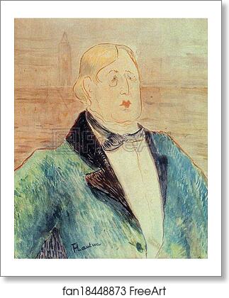 Free art print of Oscar Wilde by Henri De Toulouse-Lautrec