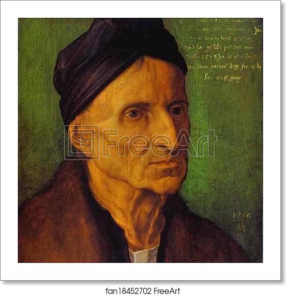 Free art print of Portrait of Michael Wolgemut by Albrecht Dürer Free art print of Portrait of Michael Wolgemut by Albrecht Dürer