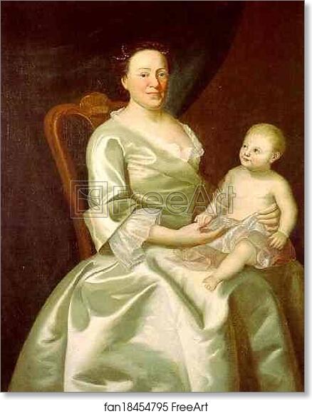 Free art print of Portrait of Mrs. Daniel Rea and Child by John Singleton Copley