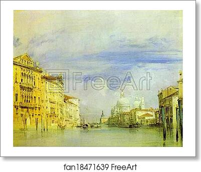 Free art print of Venice. The Grand Canal by Richard Parkes Bonington