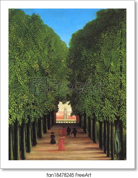 Free art print of Avenue in the Park at Saint Cloud by Henri Rousseau Free art print of Avenue in the Park at Saint Cloud by Henri Rousseau