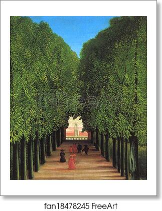 Free art print of Avenue in the Park at Saint Cloud by Henri Rousseau