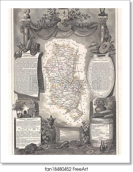 Free art print of Dept. du Rhone. by Victor Jules Levasseur