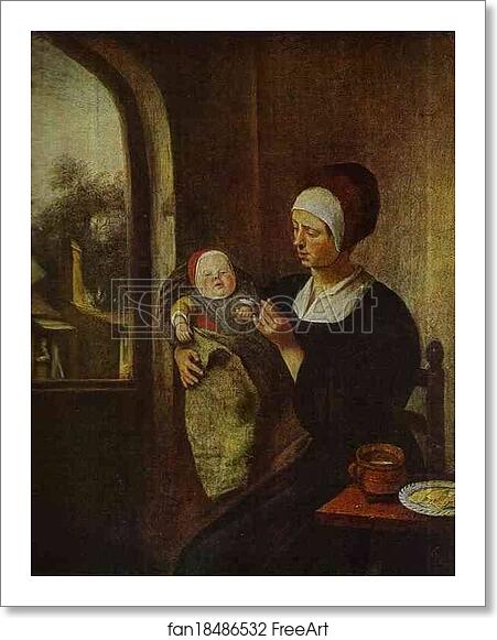 Free art print of Mother and Child by Jan Steen Free art print of Mother and Child by Jan Steen