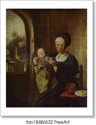 Free art print of Mother and Child by Jan Steen