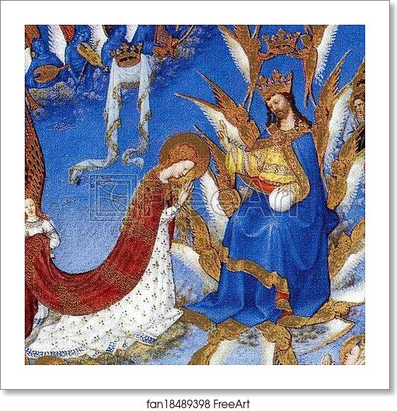Free art print of Les tr�s riches heures du Duc de Berry. Coronation of Mary. Detail by Limbourg Brothers Free art print of Les tr�s riches heures du Duc de Berry. Coronation of Mary. Detail by Limbourg Brothers