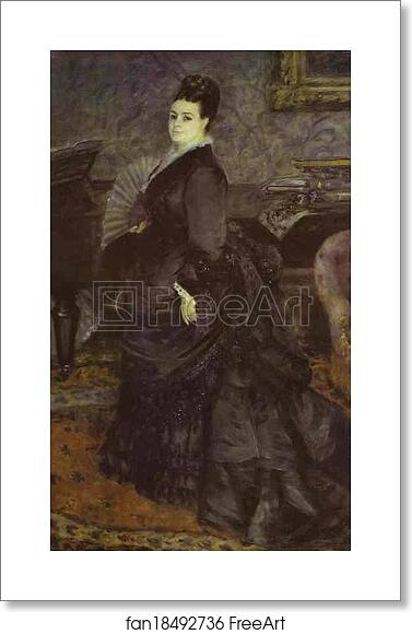 Free art print of Portrait of a Woman (Mme. Georges Hartmann?) by Pierre-Auguste Renoir Free art print of Portrait of a Woman (Mme. Georges Hartmann?) by Pierre-Auguste Renoir