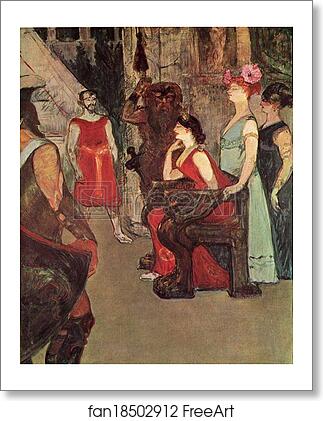 Free art print of Messalina Seated by Henri De Toulouse-Lautrec