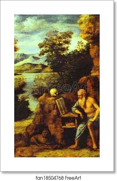 Free art print of St. Jerome in the Desert by Giovanni Battista Cima, Called Cima Da Conegliano Free art print of St. Jerome in the Desert by Giovanni Battista Cima, Called Cima Da Conegliano