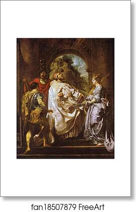 Free art print of St. Gregory, St. Maurus, St. Papianus and St. Domitilla by Peter Paul Rubens