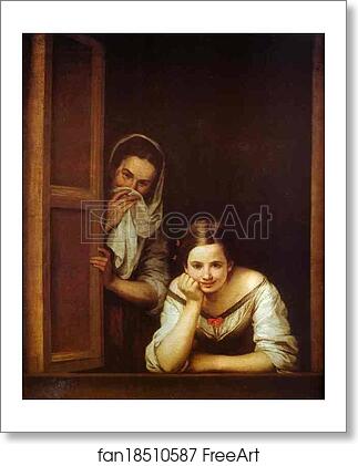 Free art print of A Girl and Her Duenna by Bartolomé Esteban Murillo