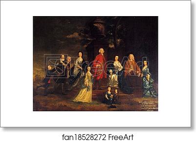 Free art print of The Eliot Family by Sir Joshua Reynolds