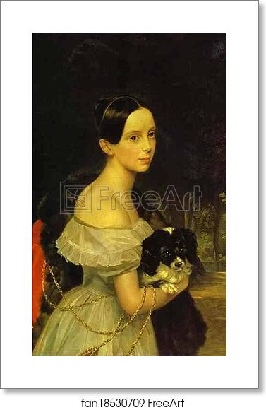 Free art print of Portrait of U. M. Smirnova by Karl Brulloff Free art print of Portrait of U. M. Smirnova by Karl Brulloff