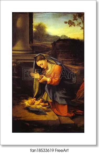 Free art print of The Adoration of the Child by Correggio Free art print of The Adoration of the Child by Correggio