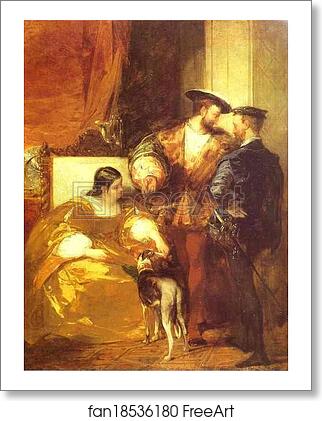 Free art print of Francis I and the Duchess of Etampes by Richard Parkes Bonington