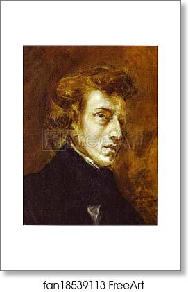Free art print of Frédéric Chopin by Eugène Delacroix