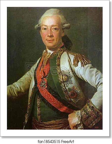 Free art print of Portrait of Count I. G. Tchernyshov by Dmitry Levitzky