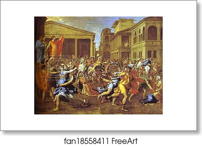 Free art print of The Rape of the Sabines by Nicolas Poussin Free art print of The Rape of the Sabines by Nicolas Poussin