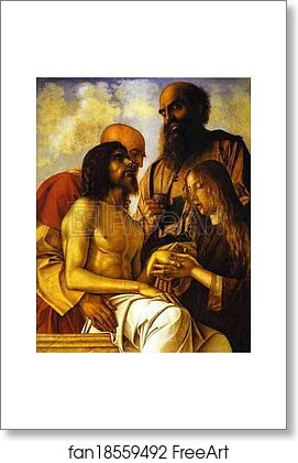 Free art print of Pesaro Altarpiece. Pietà by Giovanni Bellini