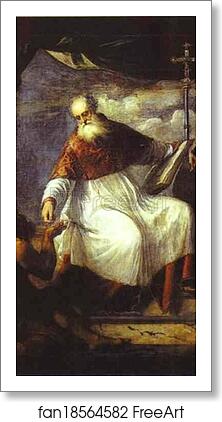 Free art print of St. John the Alms-Giver by Titian