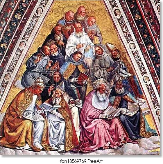 Free art print of The Doctors of the Church by Luca Signorelli
