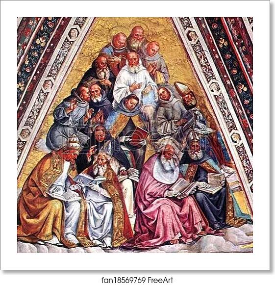 Free art print of The Doctors of the Church by Luca Signorelli