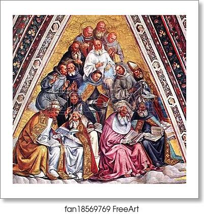 Free art print of The Doctors of the Church by Luca Signorelli