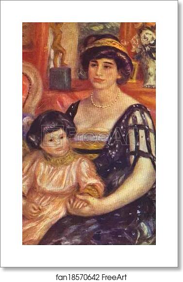 Free art print of Portrait of Madame Duberville with Her Son Henri by Pierre-Auguste Renoir Free art print of Portrait of Madame Duberville with Her Son Henri by Pierre-Auguste Renoir