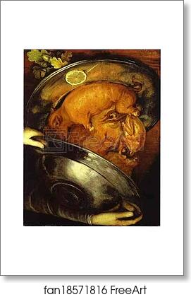 Free art print of The Cook - a visual pun which can be turned upside down by Giuseppe Arcimboldo
