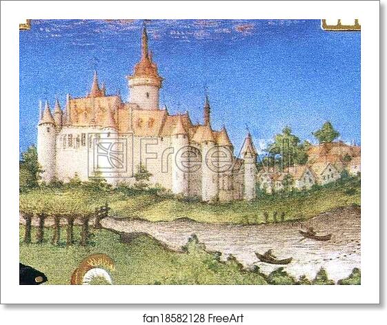 Free art print of Les tr�s riches heures du Duc de Berry. April. Chateau de Dourdan. Detail by Limbourg Brothers Free art print of Les tr�s riches heures du Duc de Berry. April. Chateau de Dourdan. Detail by Limbourg Brothers