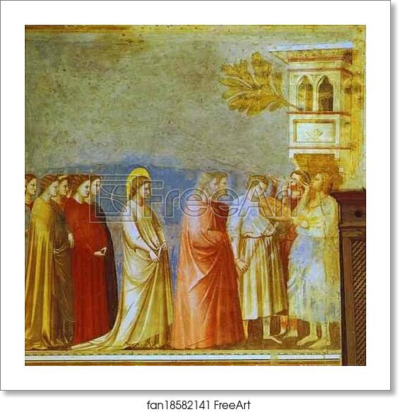 Free art print of The Marriage Procession of the Virgin by Giotto