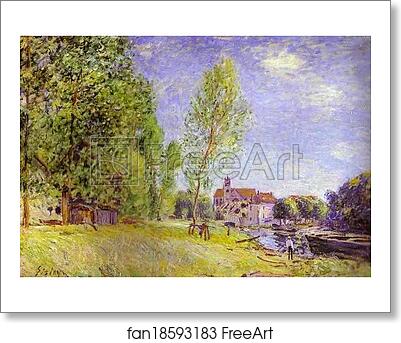 Free art print of Matrat's Boatyard, Moret-sur-Loing by Alfred Sisley Free art print of Matrat's Boatyard, Moret-sur-Loing by Alfred Sisley