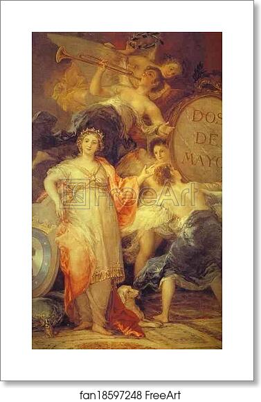 Free art print of Allegory of the City of Madrid by Francisco De Goya Y Lucientes Free art print of Allegory of the City of Madrid by Francisco De Goya Y Lucientes