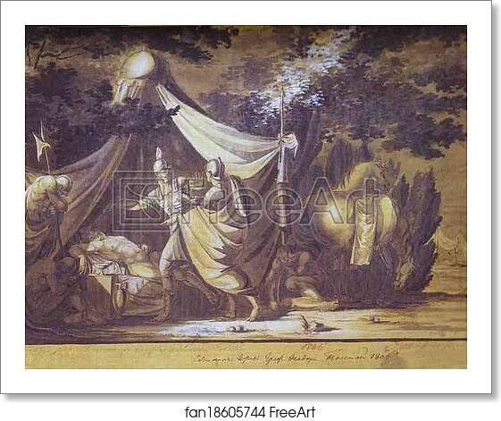 Free art print of David Refuses to Kill Sleeping Saul by Count Feodor Tolstoy Free art print of David Refuses to Kill Sleeping Saul by Count Feodor Tolstoy