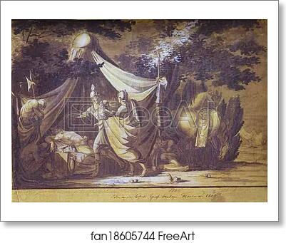 Free art print of David Refuses to Kill Sleeping Saul by Count Feodor Tolstoy Free art print of David Refuses to Kill Sleeping Saul by Count Feodor Tolstoy