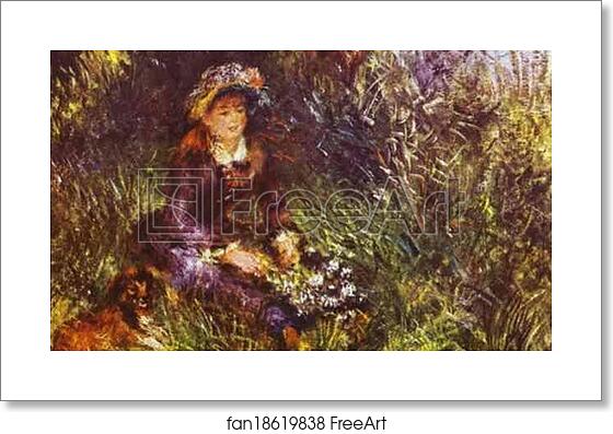 Free art print of A Woman with A Dog (Portrait of Madame Renoir) by Pierre-Auguste Renoir Free art print of A Woman with A Dog (Portrait of Madame Renoir) by Pierre-Auguste Renoir