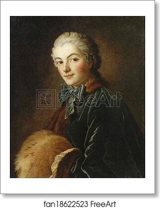 Free art print of Woman with a Muff by François Boucher