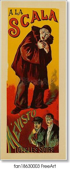 Free art print of Les représentations de "Mévisto" à la Scala. by Maximilien Luce