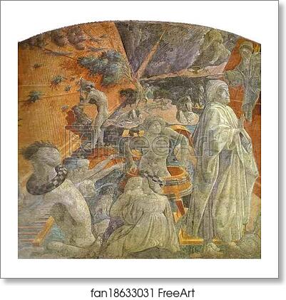 Free art print of The Deluge. Detail. . Detail by Paolo Uccello